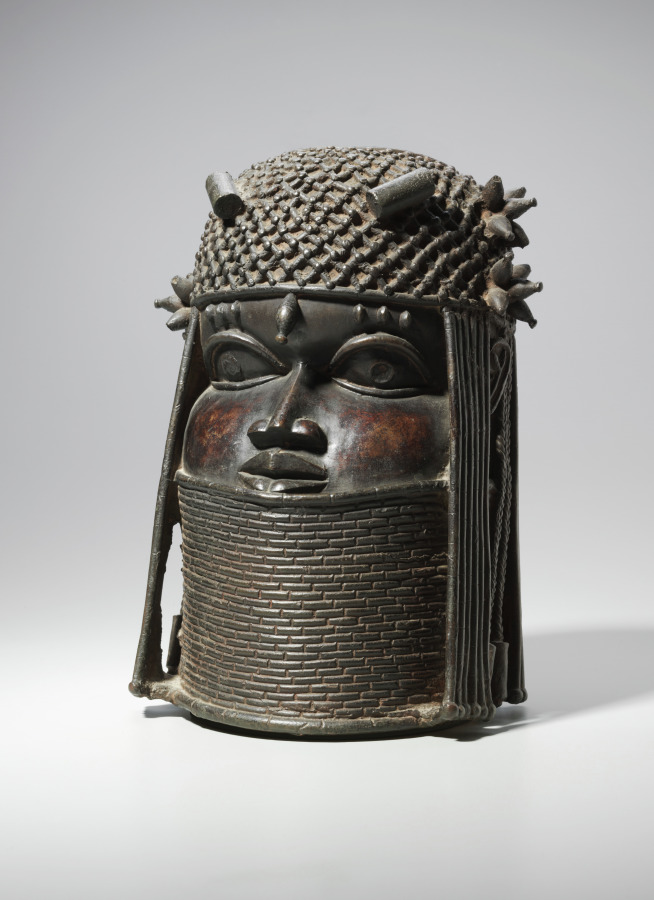 Ancestral Commemorative Head (uhunmwun-elao), Igbo — front view