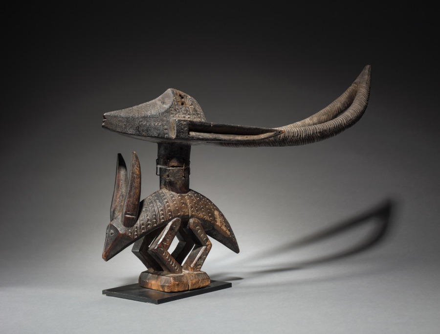 Double-Headed Headdress (N'gonzon Koun), Igbo — front view