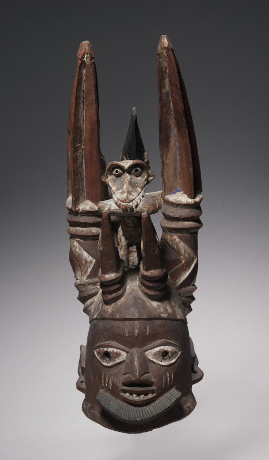 Helmet, Igbo — front view