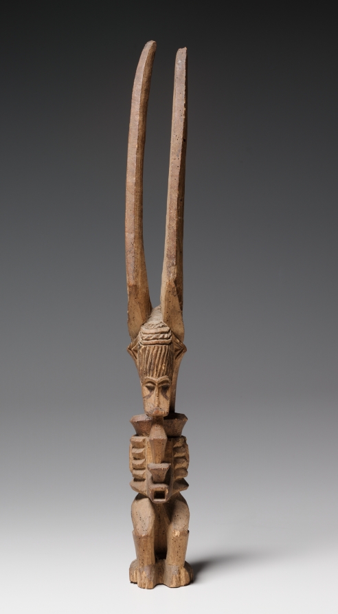 Shrine Figure (Ikenga), Africa, West Africa, Nigeria, Igbo style, unknown carver — front view