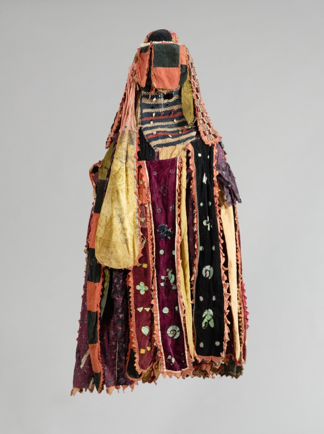 Egúngún Masquerade Dance Costume, Igbo — front view