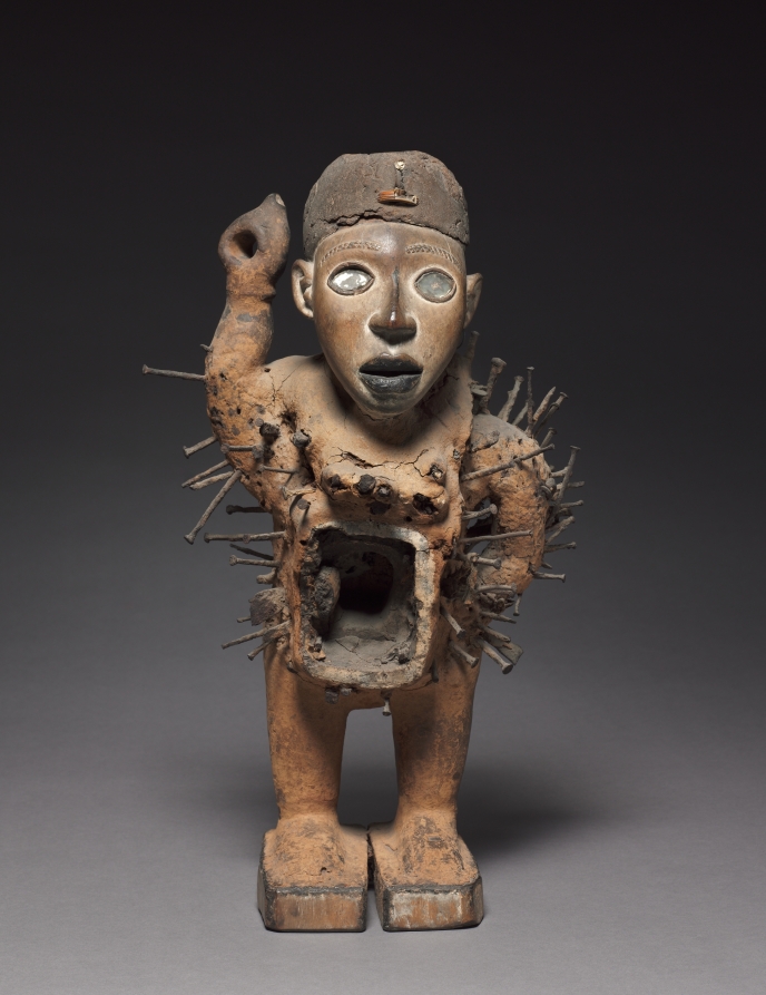 Male figure (nkisi nkondi), Igbo — front view