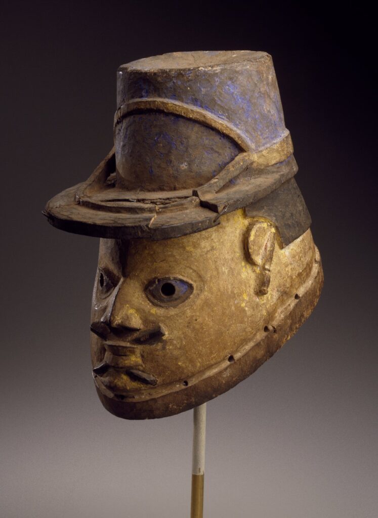 Gelede Helmet Mask of a Gendarme